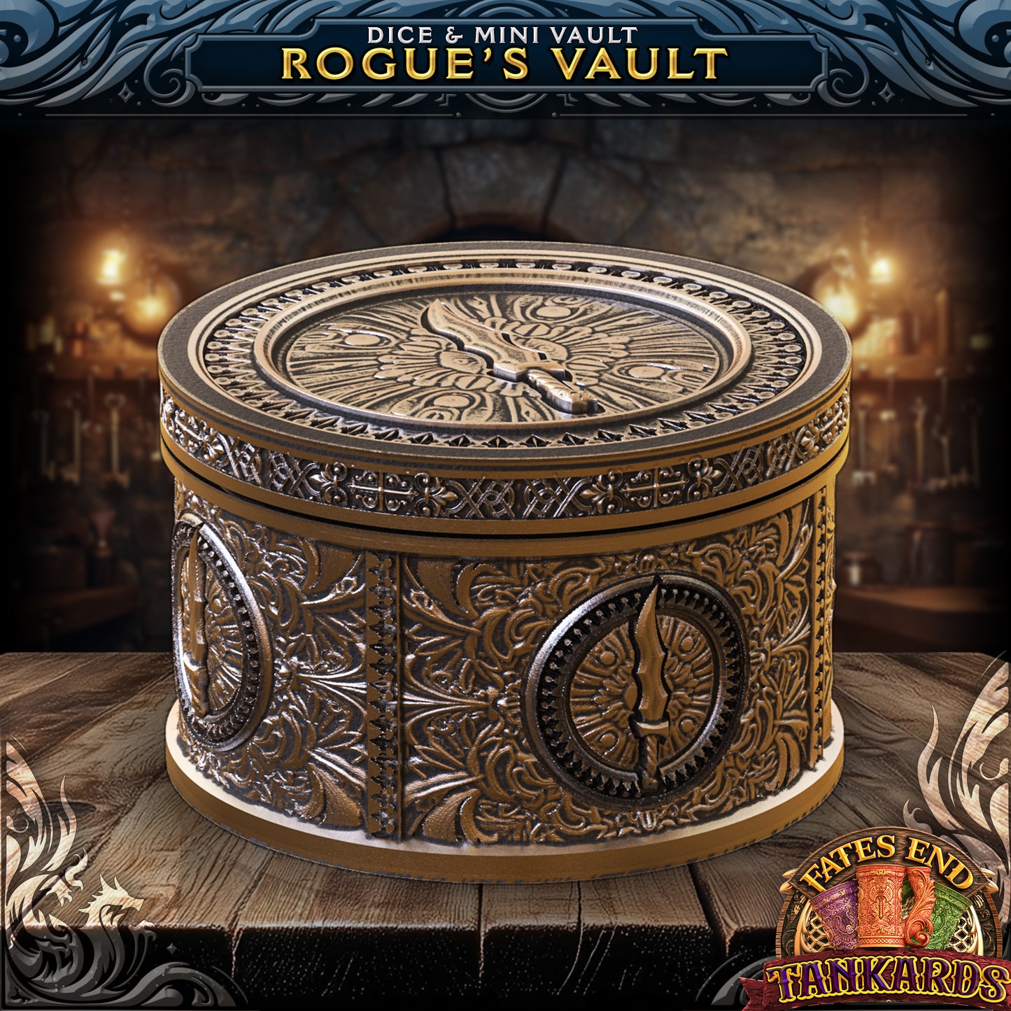 Rogues's Flask Dice Tankard and Dice Vault