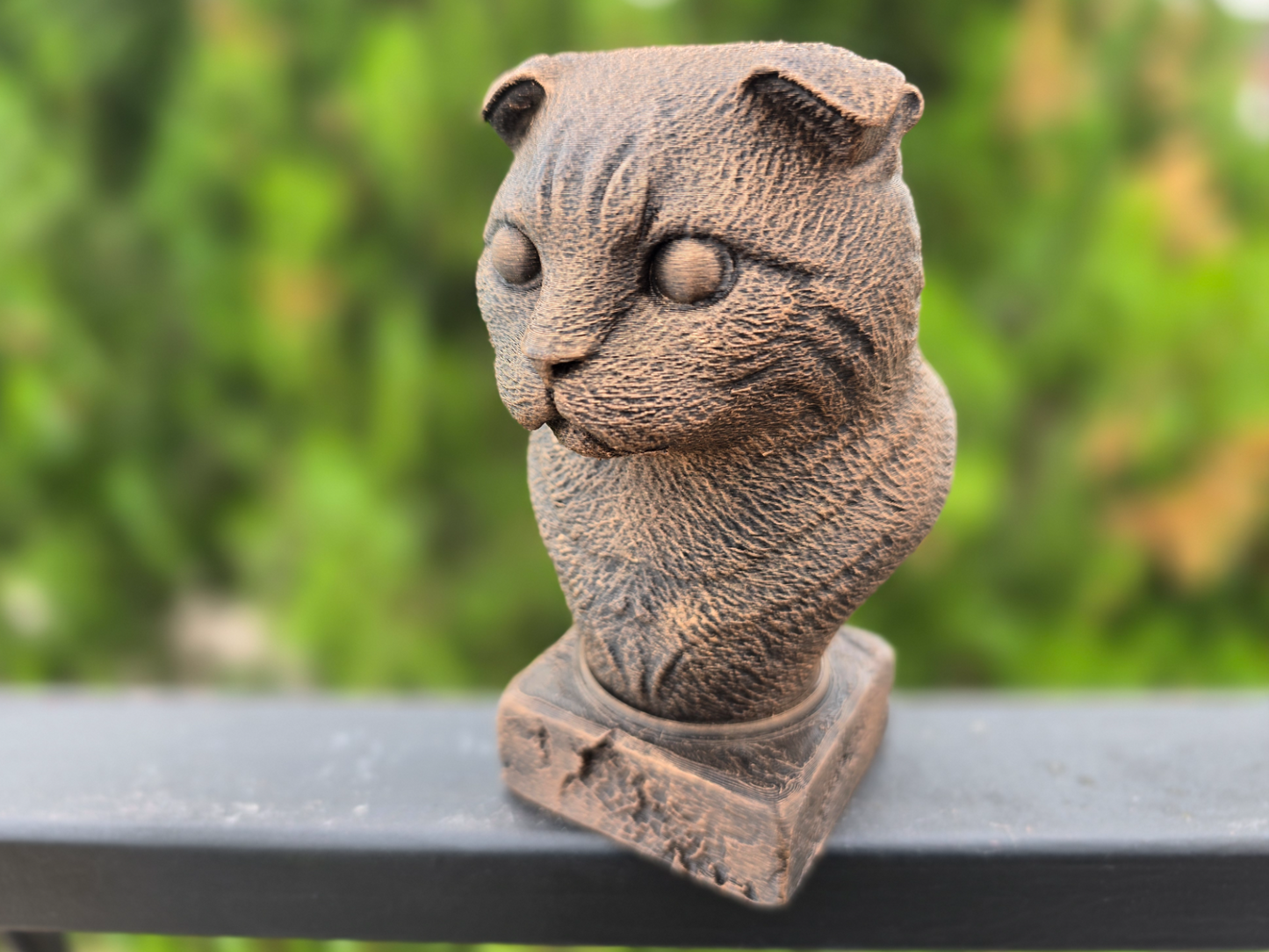 Scottish Fold Cat Bust