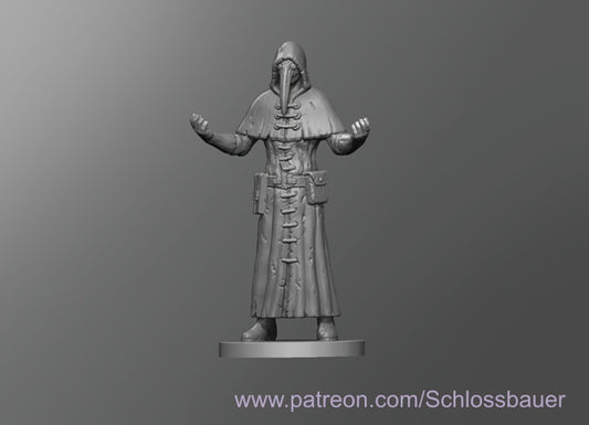 Dungeons & Dragons SCP 049 "The Plague Doctor" Miniature