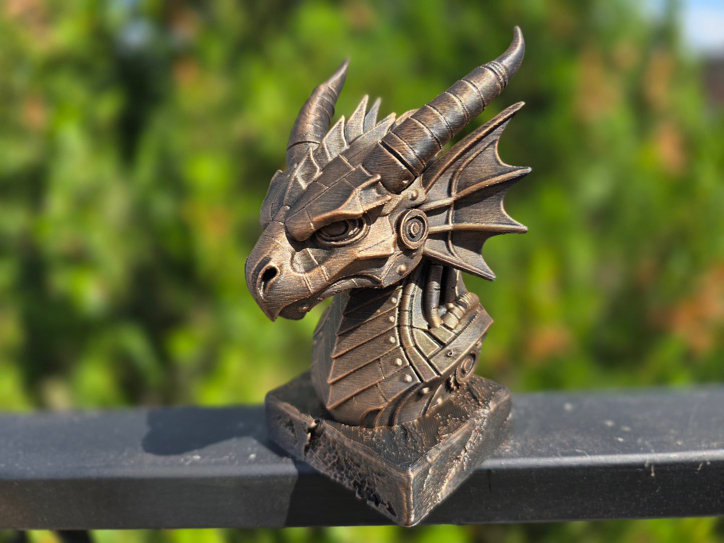 Steampunk Dragon Bust