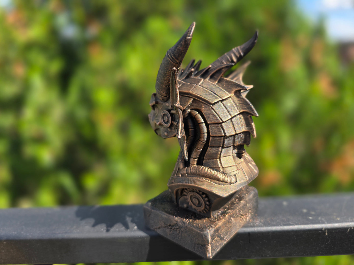 Steampunk Dragon Bust