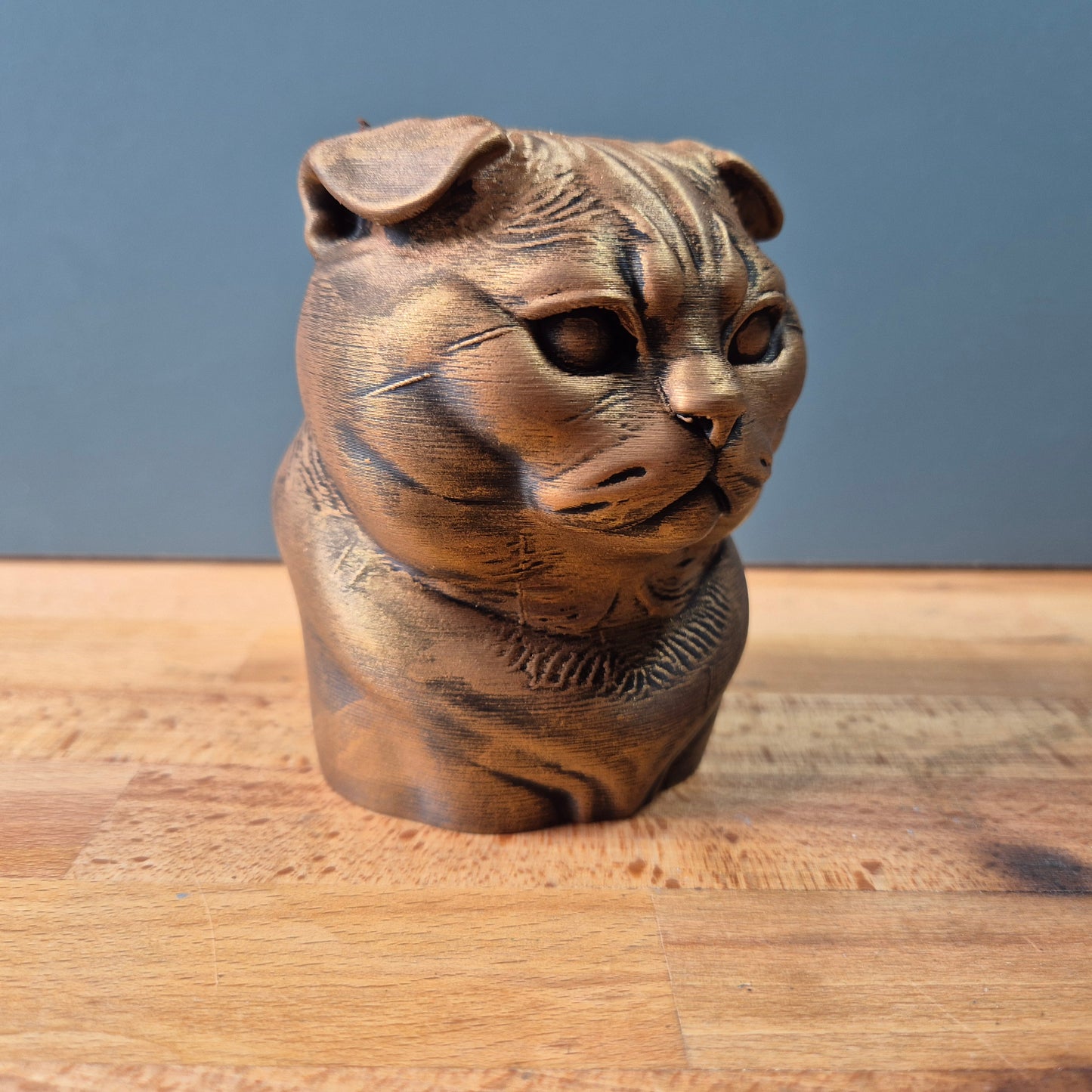 Scottish Fold Cat Bust