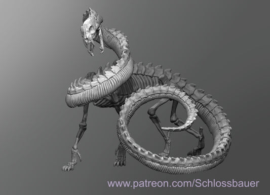 Dungeons & Dragons Serpopard Skeleton Miniature