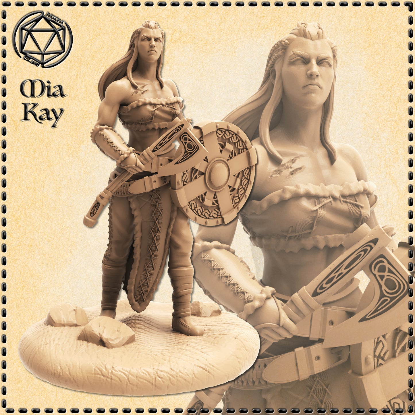 Dungeons & Dragons Shield Maiden Miniature