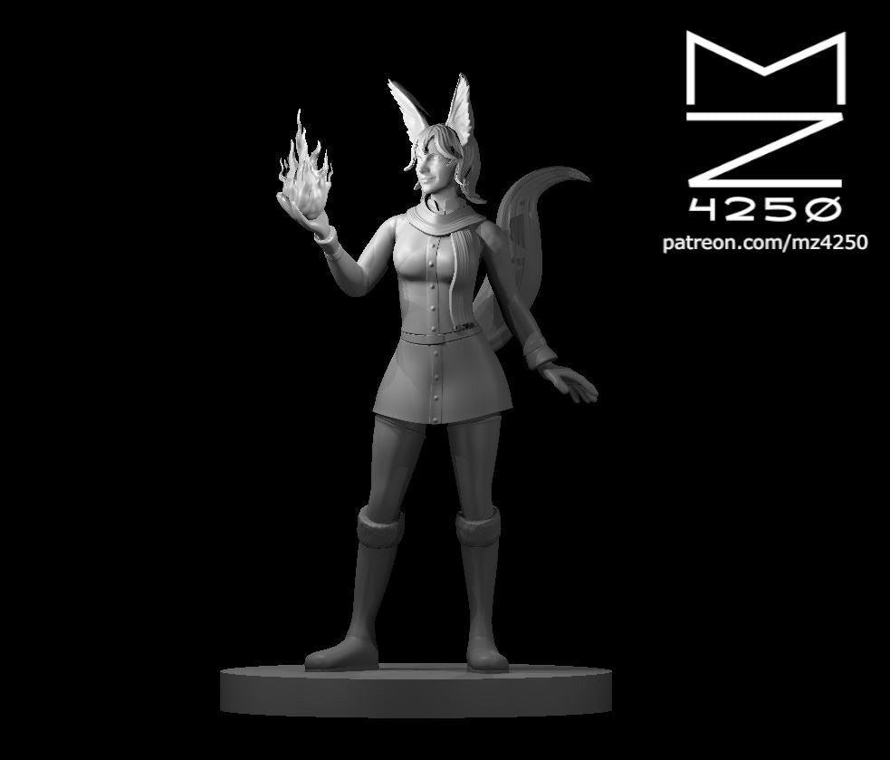 Dungeons & Dragons Shifter Female Sorceress Miniature