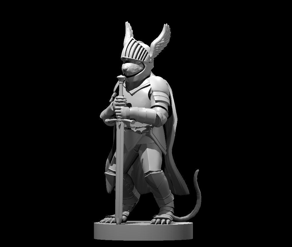 Dungeons & Dragons Sir Squeakums the Ratkin Paladin Miniature