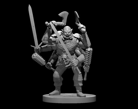 Dungeons & Dragons Six Armed Master of War Miniature