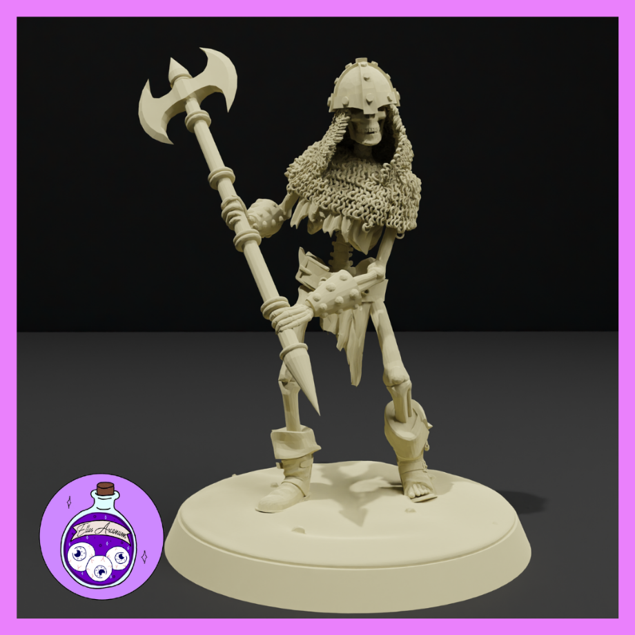 Dungeons & Dragons Skeleton Barbarian Miniature
