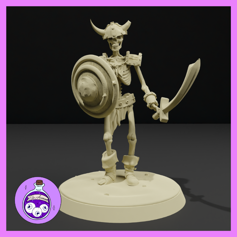 Dungeons & Dragons Skeleton Fighter Miniature