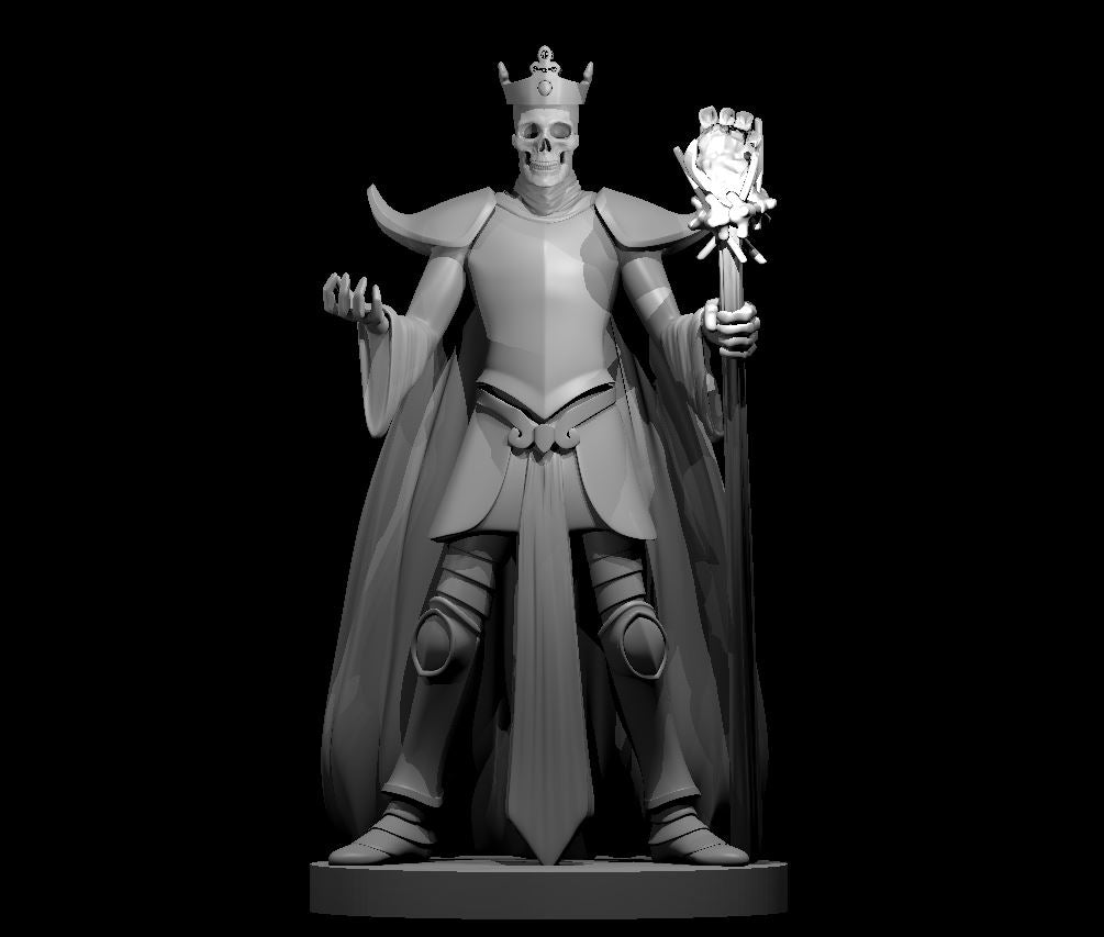 Dungeons & Dragons Skeleton King Miniature