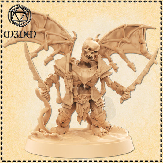Dungeons & Dragons Skeleton Warrior with Wings Miniature