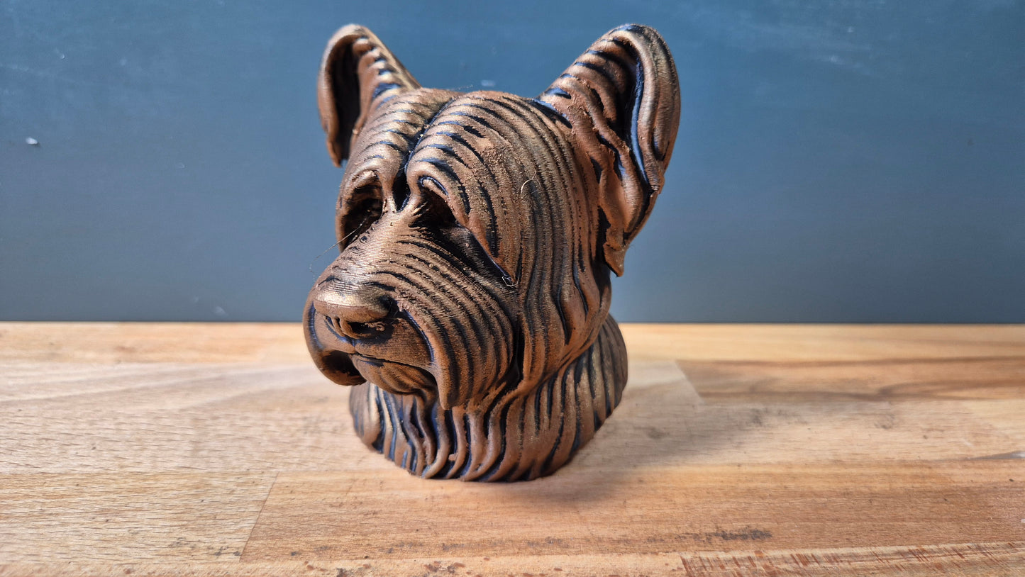 Skye Terrier Bust