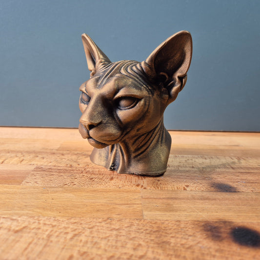 Sphynx Cat Bust