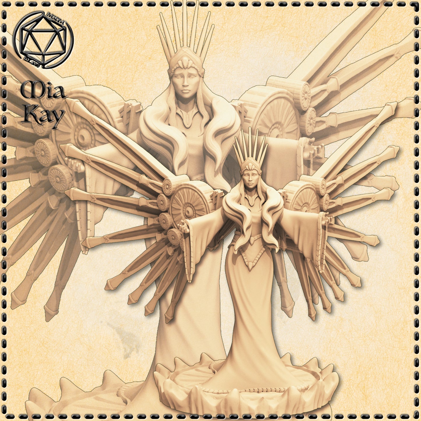 Dungeons & Dragons Stained Glass Angel Miniature