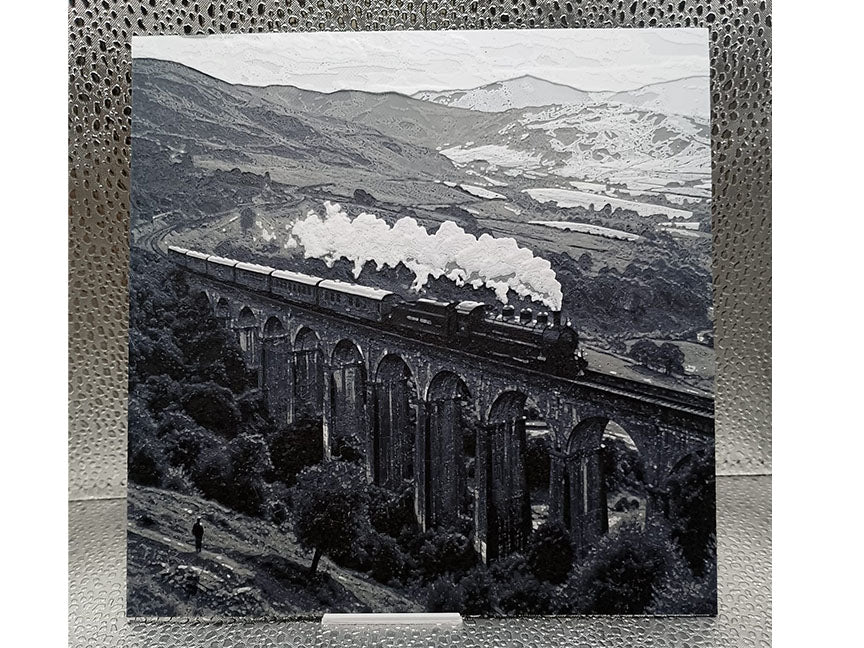 Steam Train over Viaduct