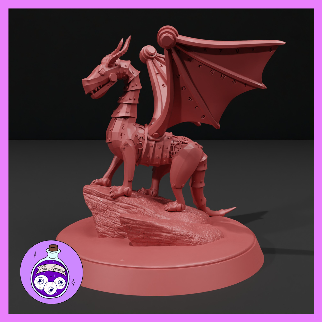 Dungeons & Dragons Clockwork Dragon - Steel Defender Miniature