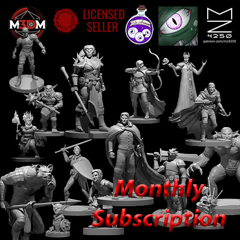 Dungeons & Dragons Miniature Monthly Subscription