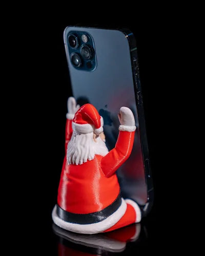 Supportive Santa Phone Holder