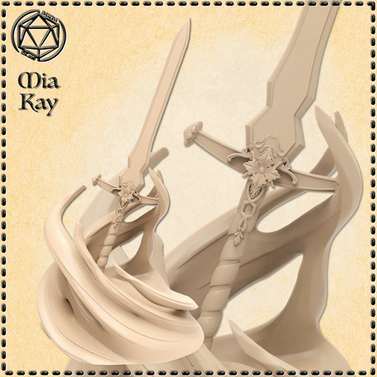 Dungeons & Dragons Sword Rising from Flames Miniature