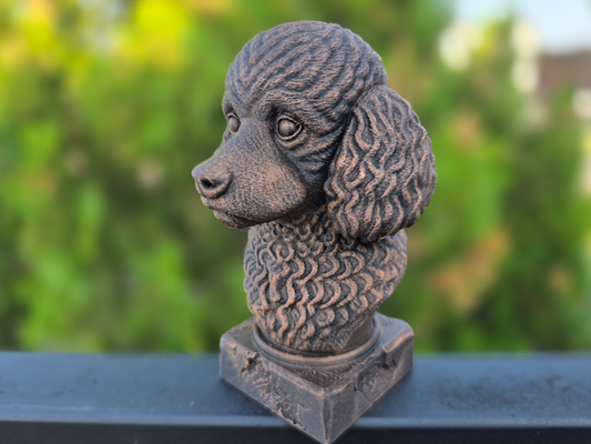 Toy Poodle Dog Bust