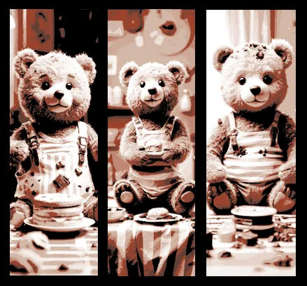 Teddy Bear Made Cookies for Tea