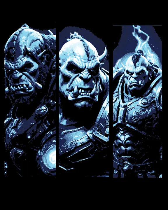 The Armored Orcs getting portraits before the war