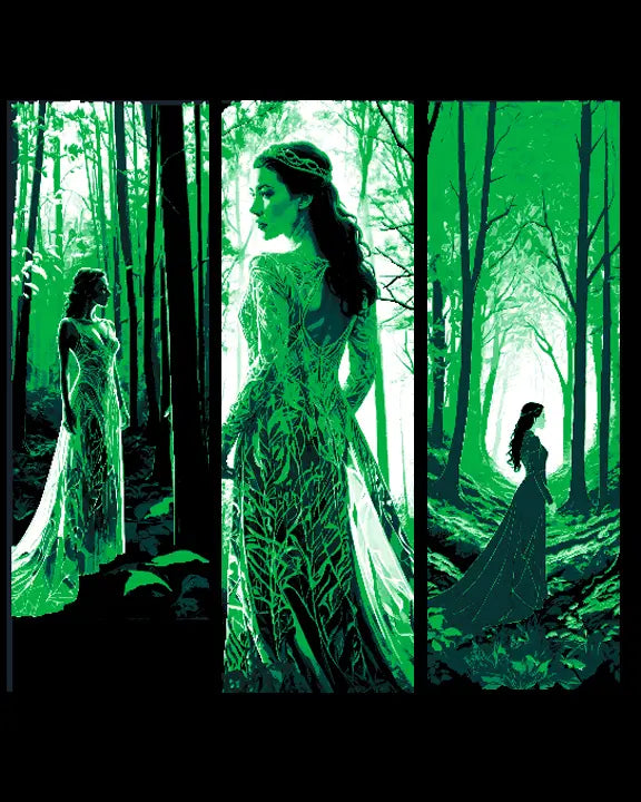 The Lady of the Forest Walking amongst the Trees