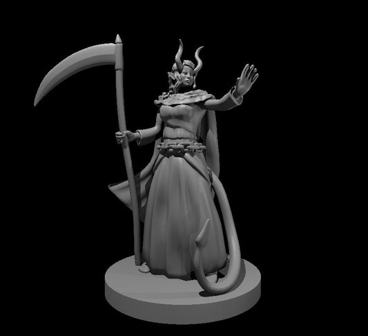 Dungeons & Dragons Tiefling Female Death Cleric Miniature
