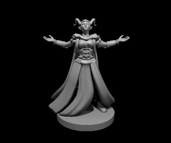 Dungeons & Dragons Tiefling Female Sorceress Miniature