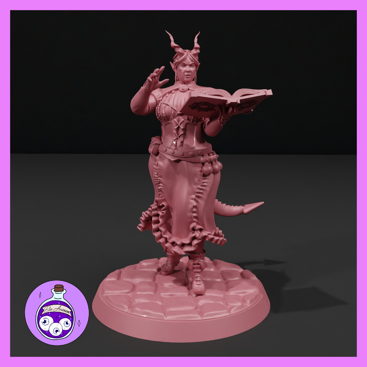 Dungeons & Dragons Tiefling Necromancer Miniature