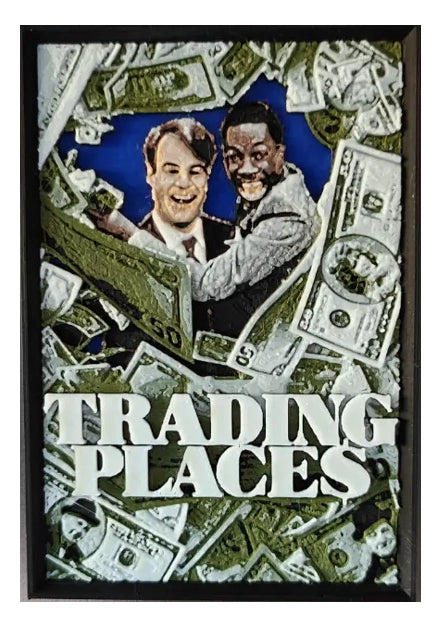 Trading Places movie poster fridge magnet