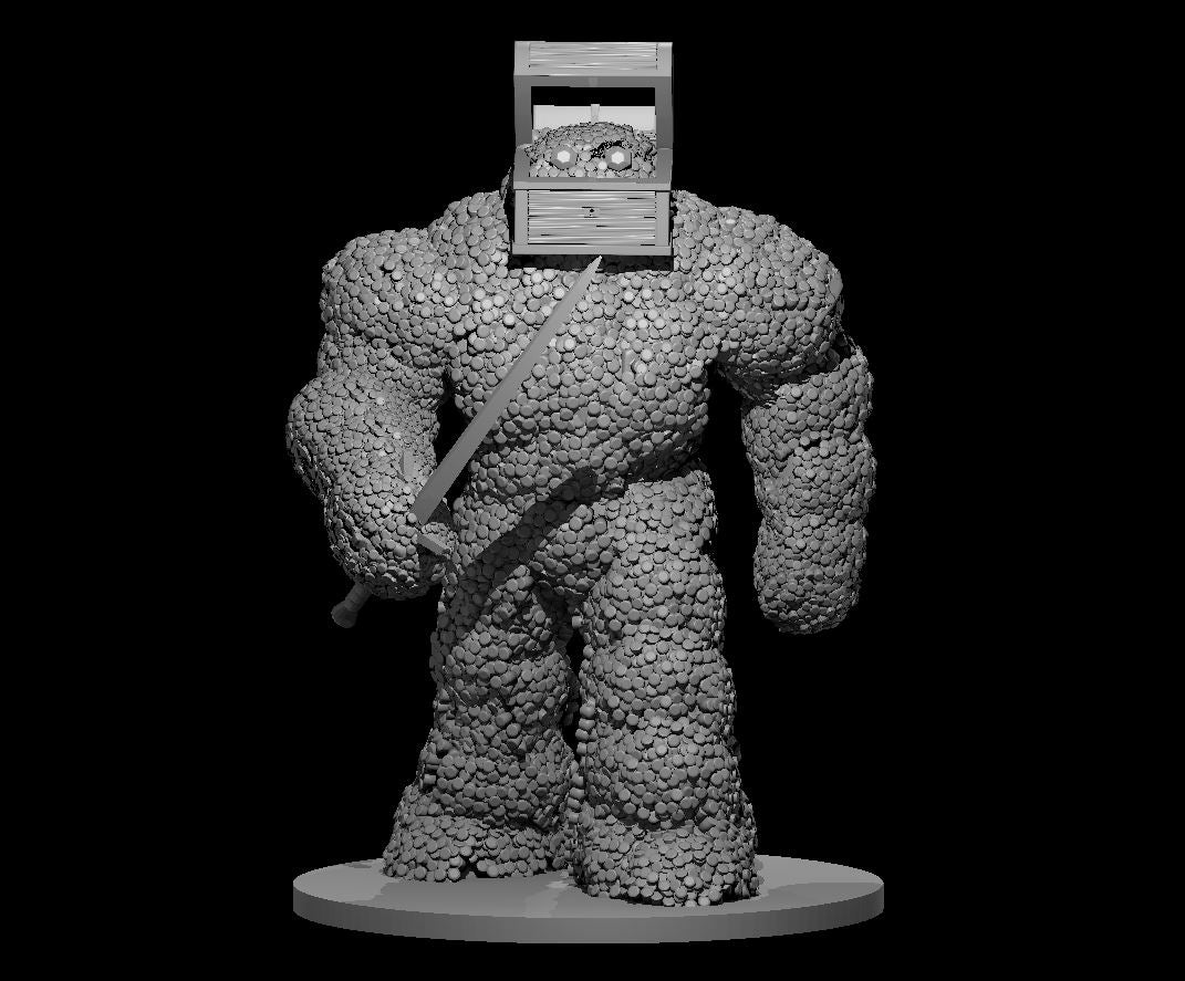 Dungeons & Dragons Treasure Golem Miniature