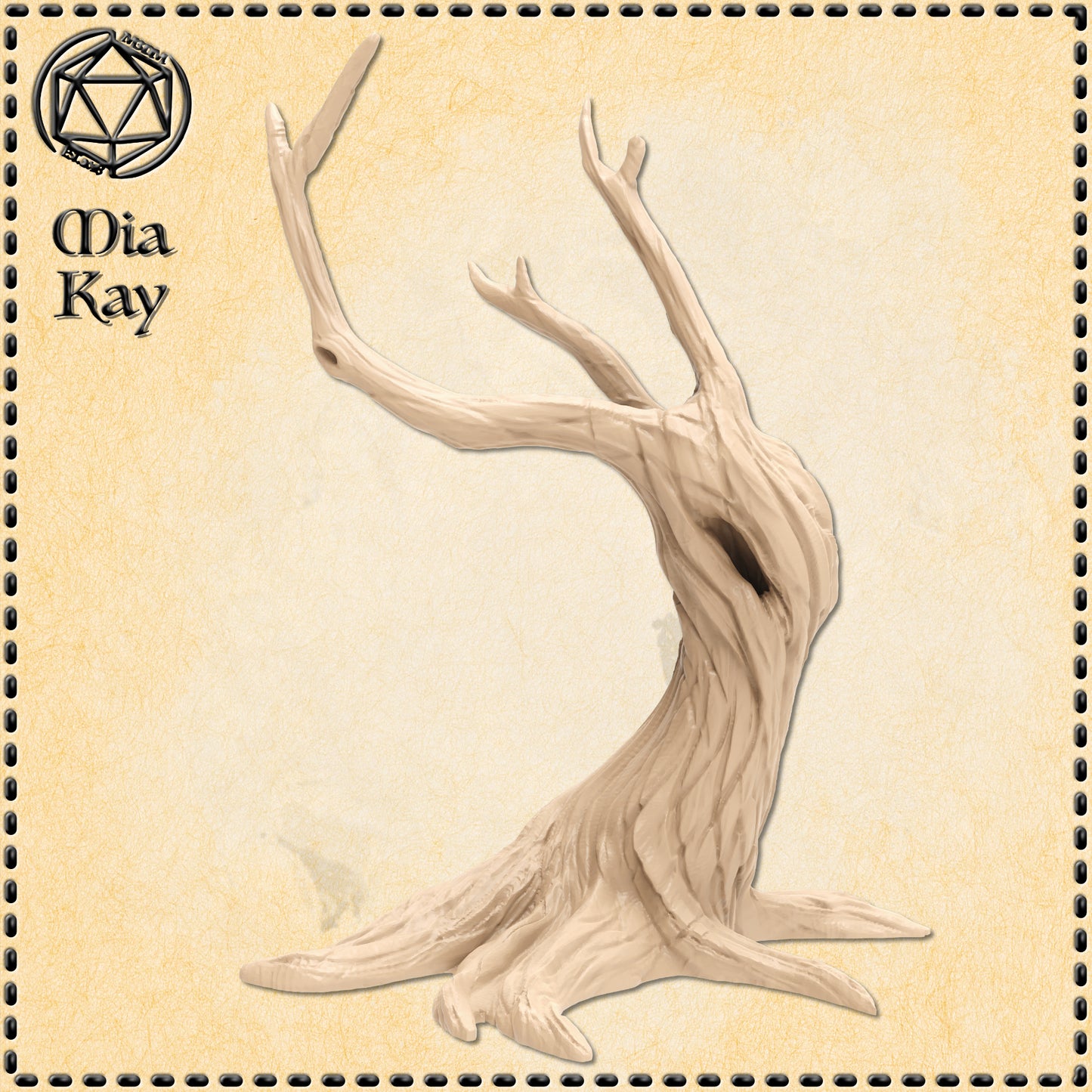 Dungeons & Dragons Tree Leaning Miniature