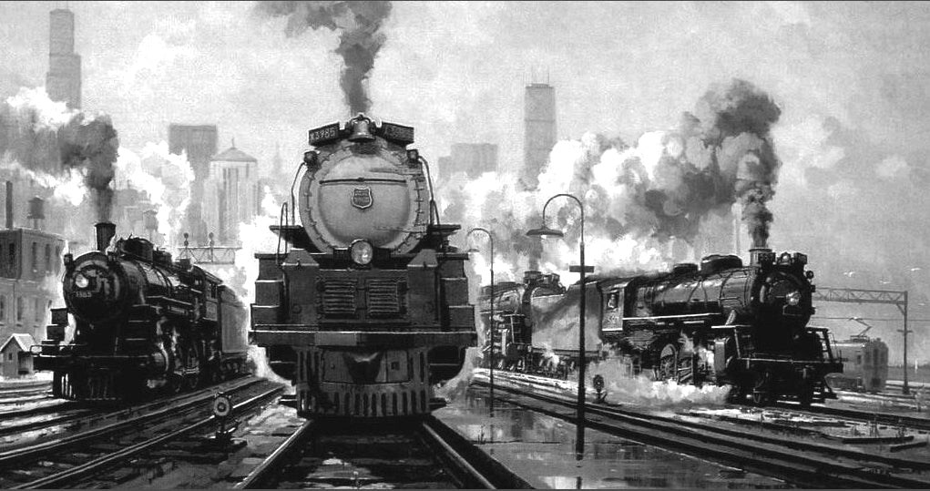 Union Pacific Railroad 4-6-6-4 “Challenger” No. 3985 – Hueforge