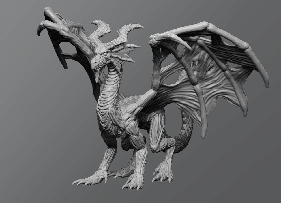 Dungeons & Dragons Undead Dragon Miniature