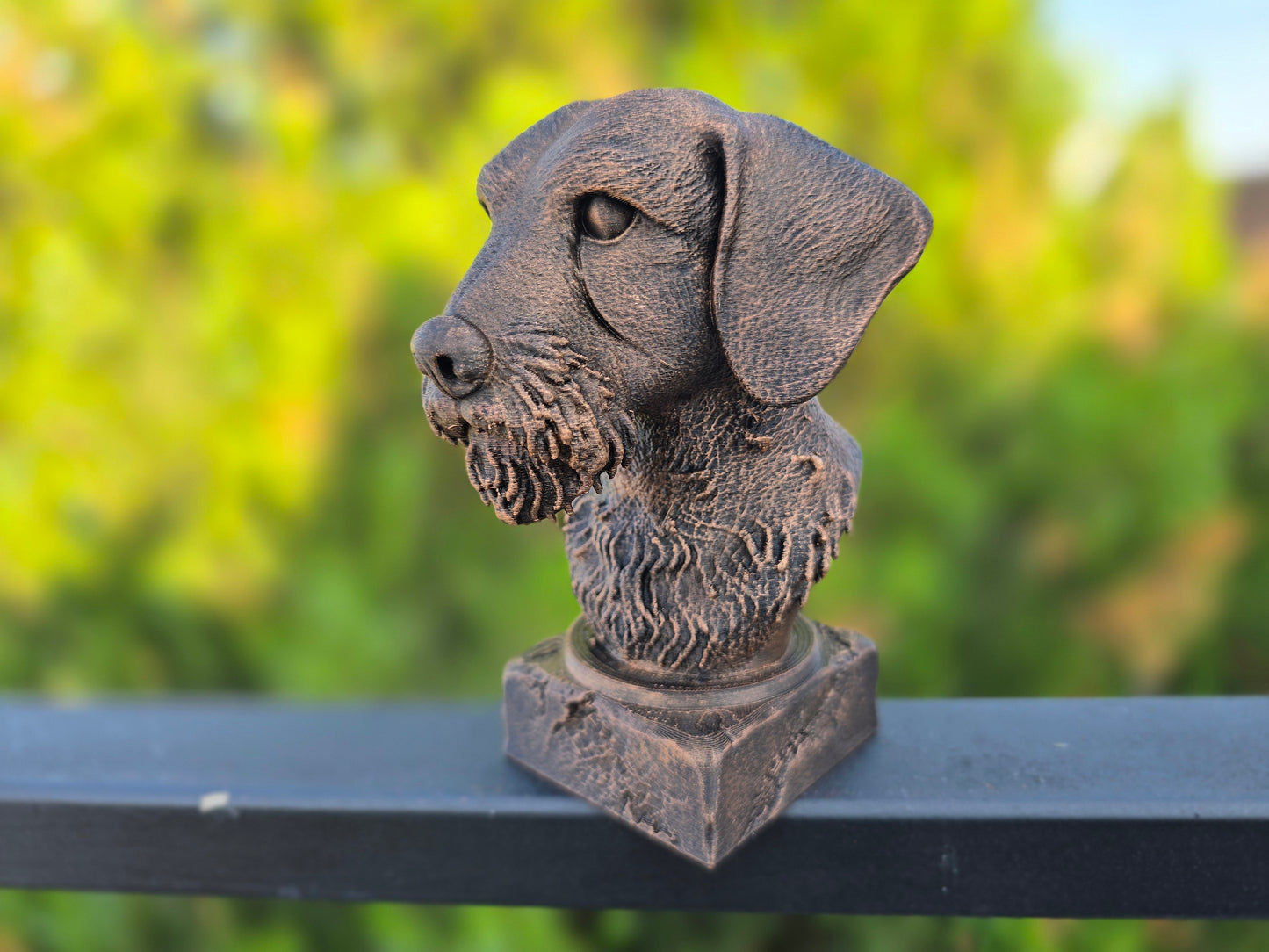 Wire Haired Dachshund Bust