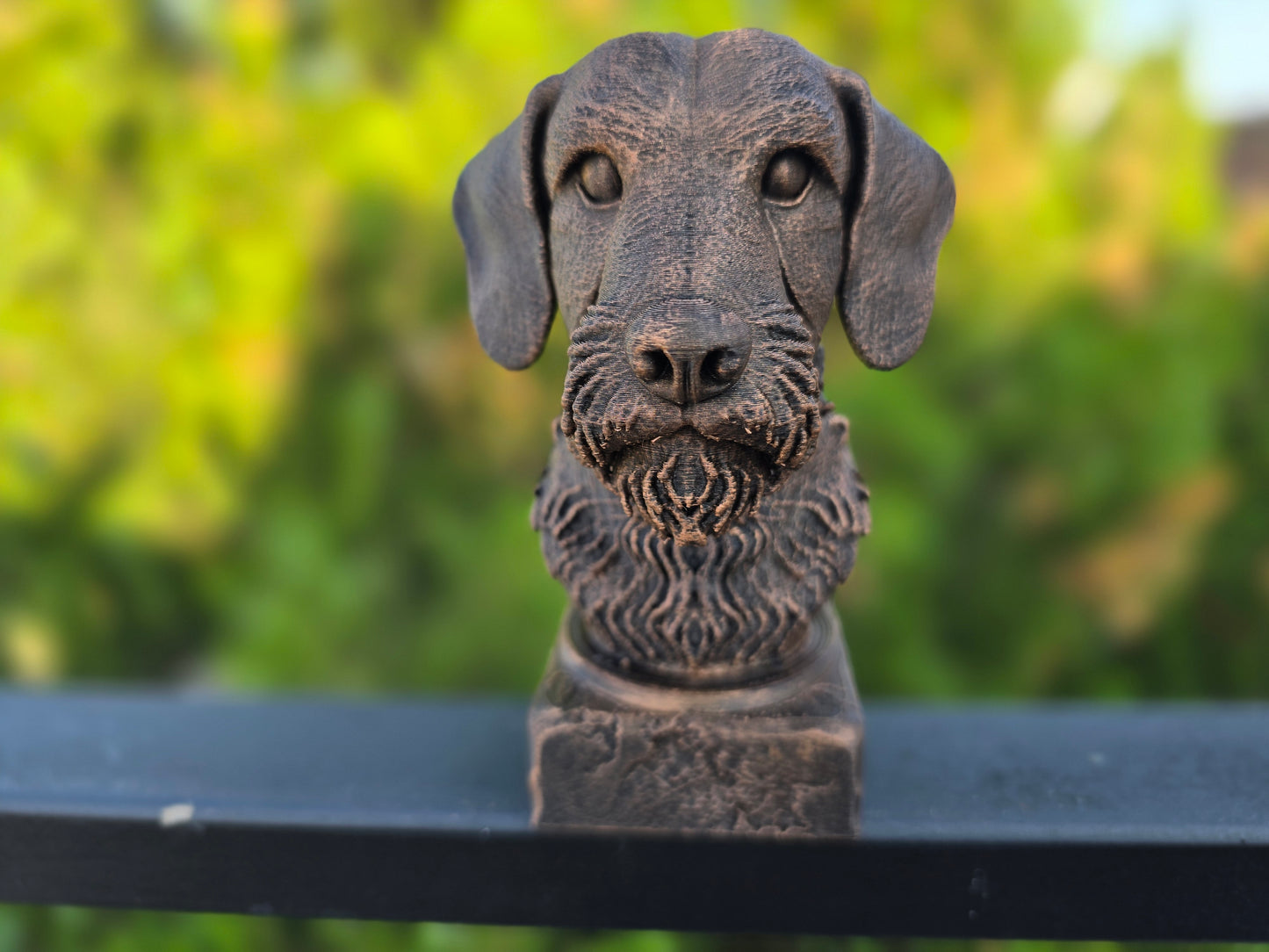 Wire Haired Dachshund Bust
