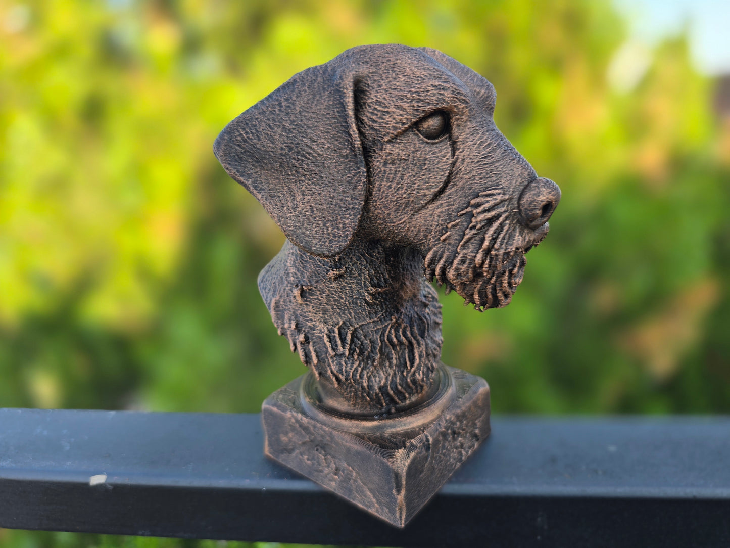 Wire Haired Dachshund Bust