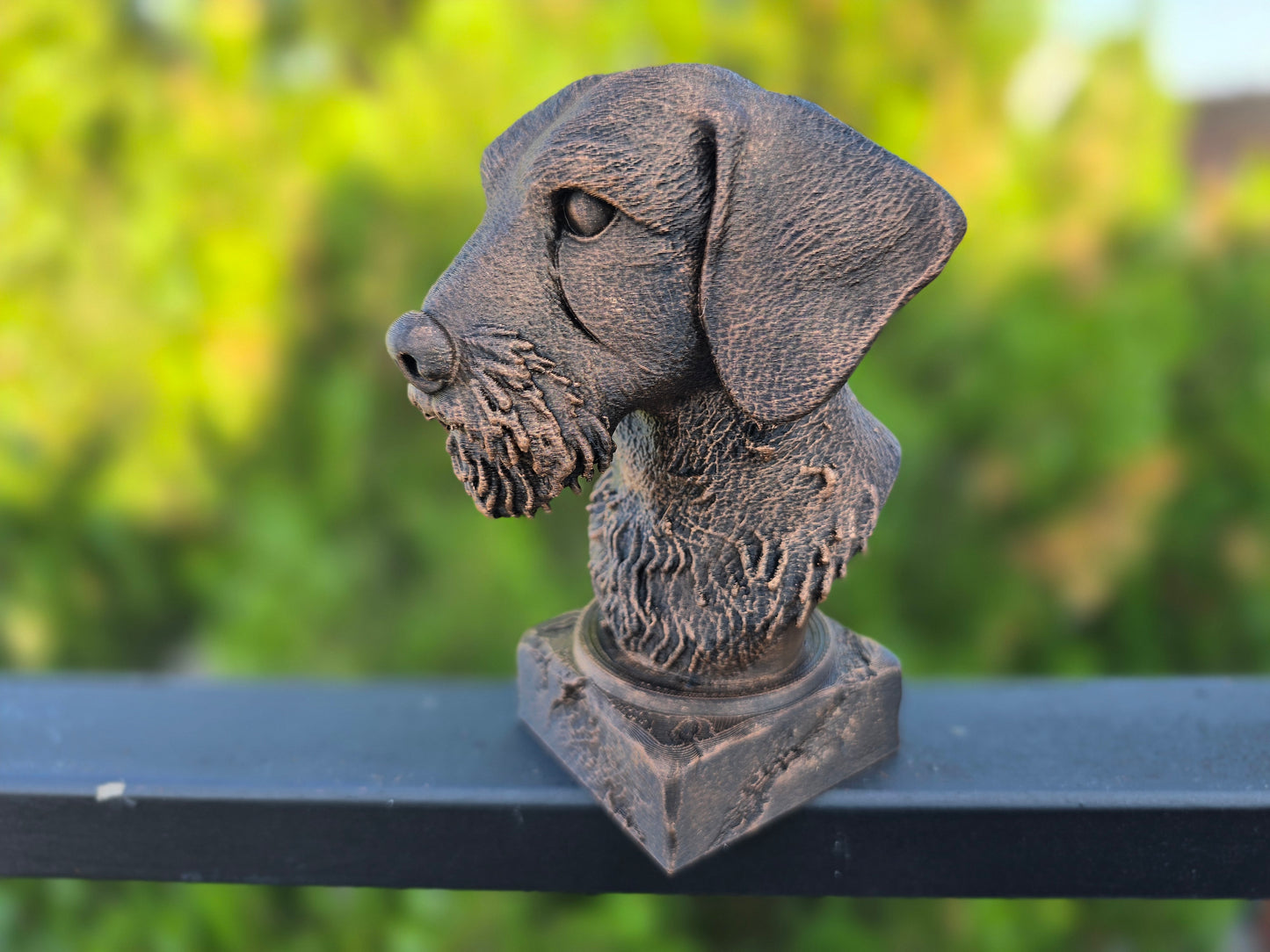 Wire Haired Dachshund Bust