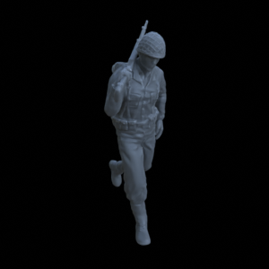 Military - WWII Soldier Walking 1