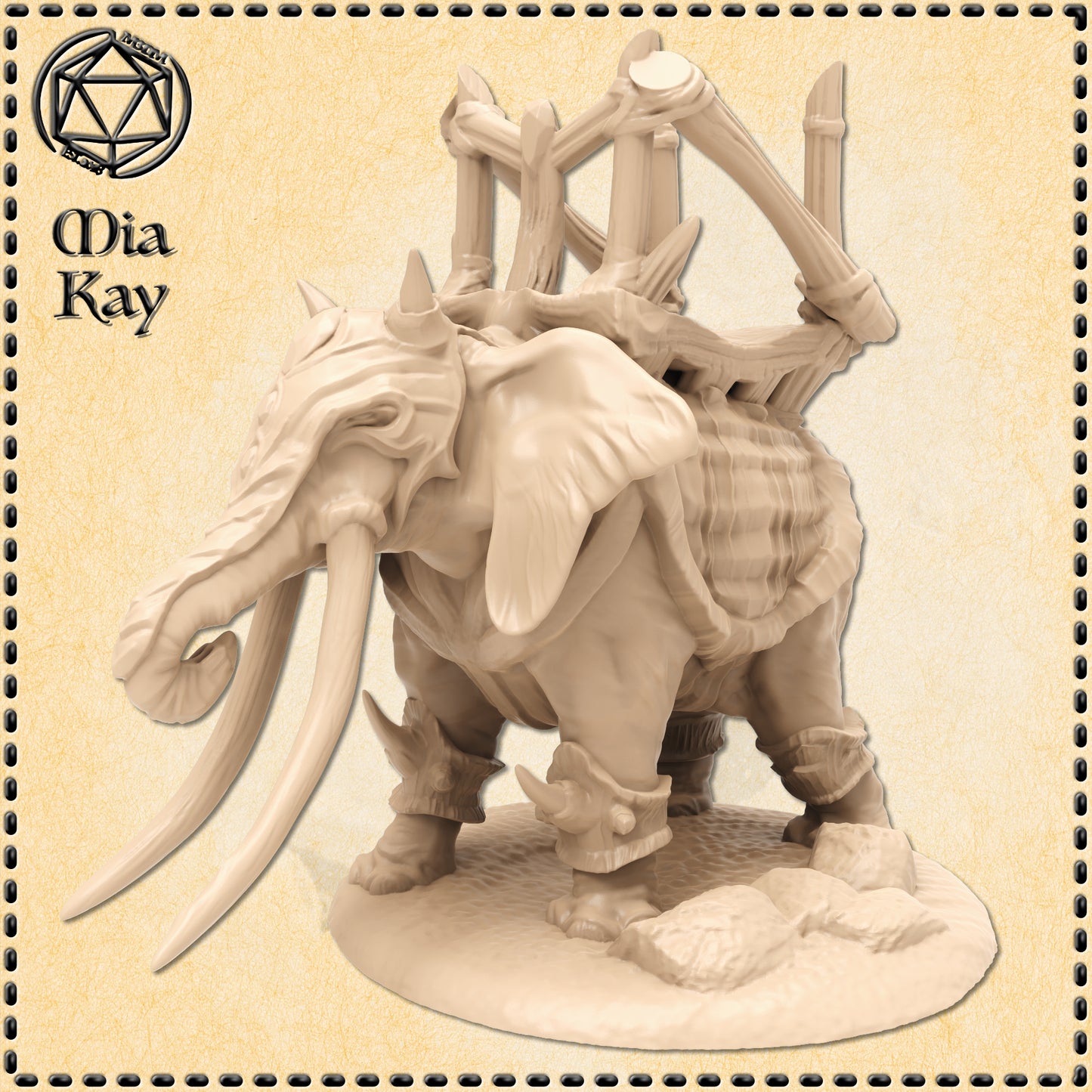 Dungeons & Dragons War Elephant Miniature