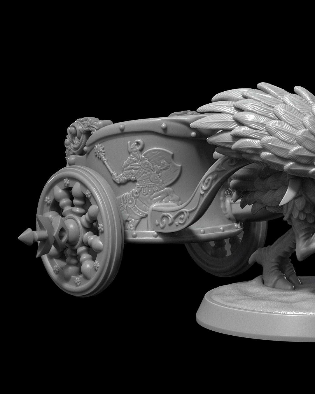 Dungeons & Dragons War Chariot Miniature