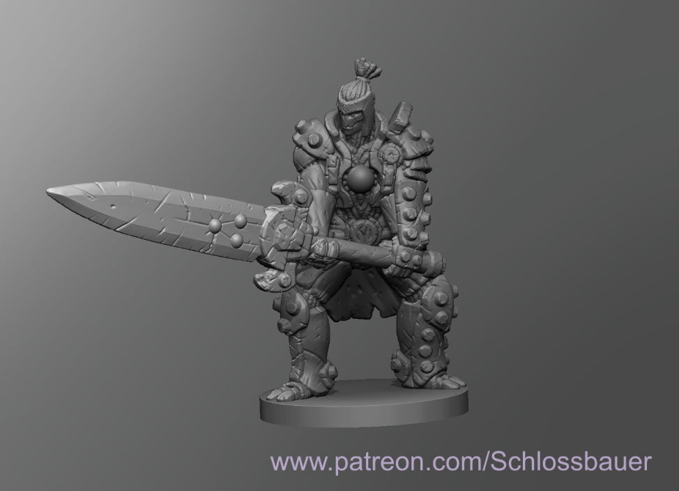 Dungeons & Dragons Warforged Fighter Miniature