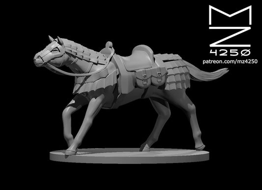 Dungeons & Dragons Warhorse Armored Miniature