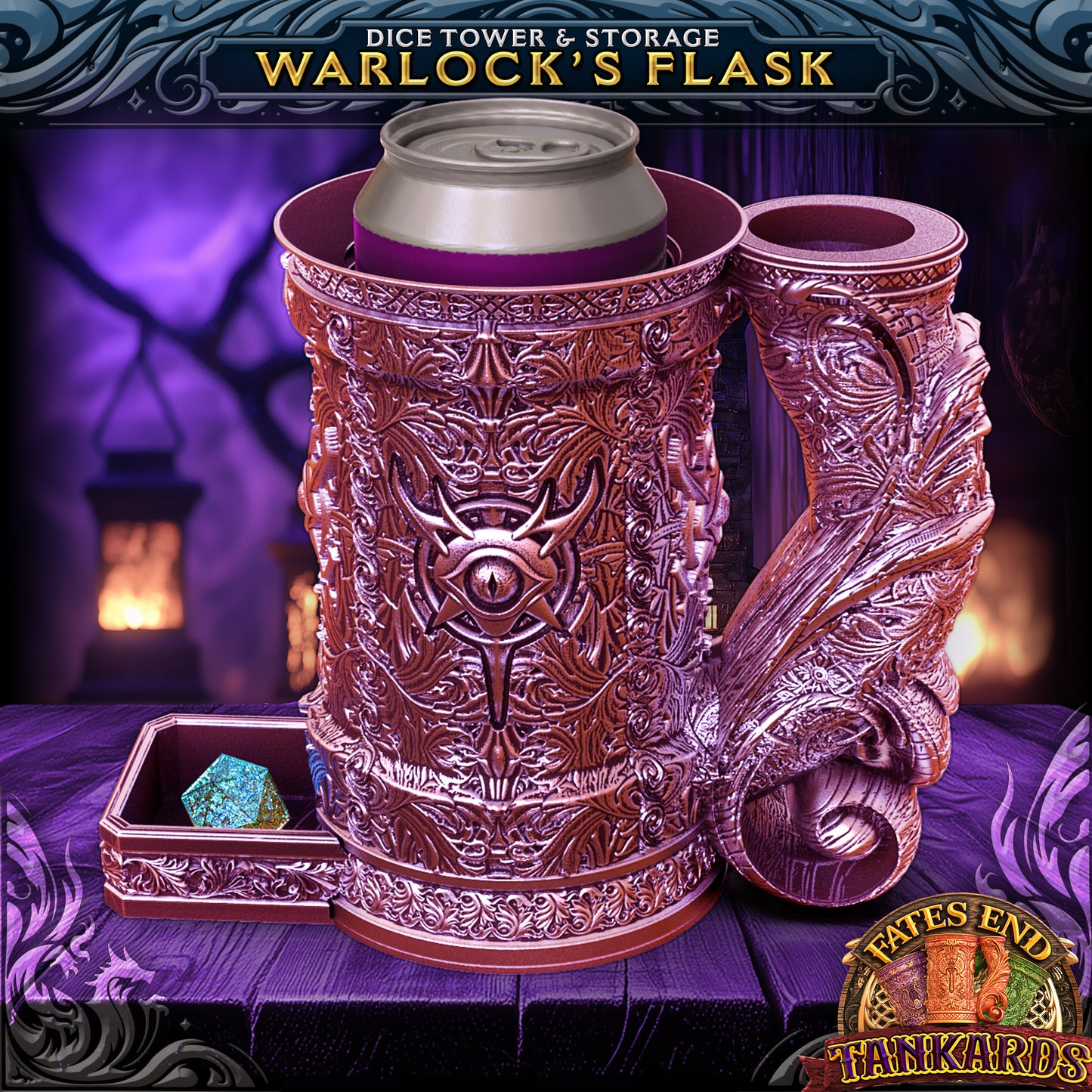 Warlock's Flask Dice Tankard and Dice Vault