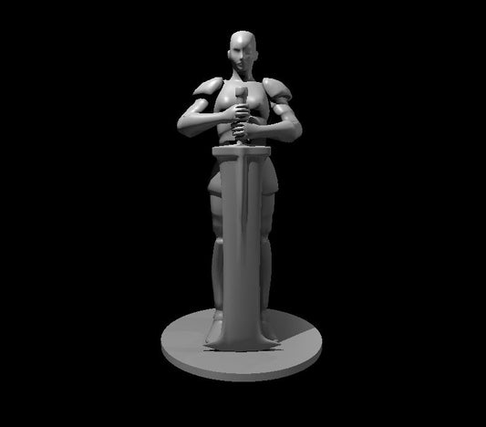 Dungeons & Dragons Warrior Goddess Avatar Miniature