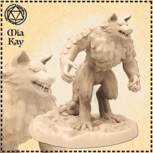 Dungeons & Dragons Werewolf Miniature