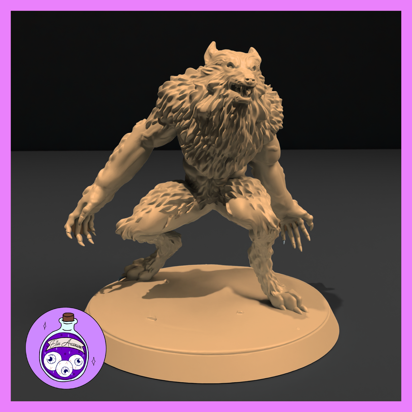 Dungeons & Dragons Werewolf Miniature