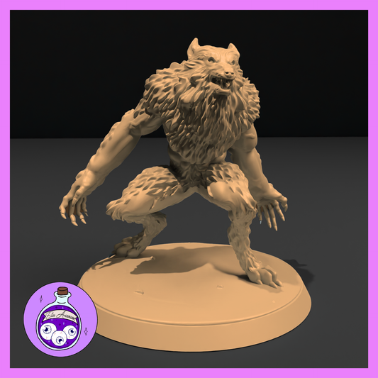 Dungeons & Dragons Werewolf Miniature