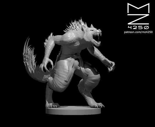 Dungeons & Dragons Werewolf Monk Miniature